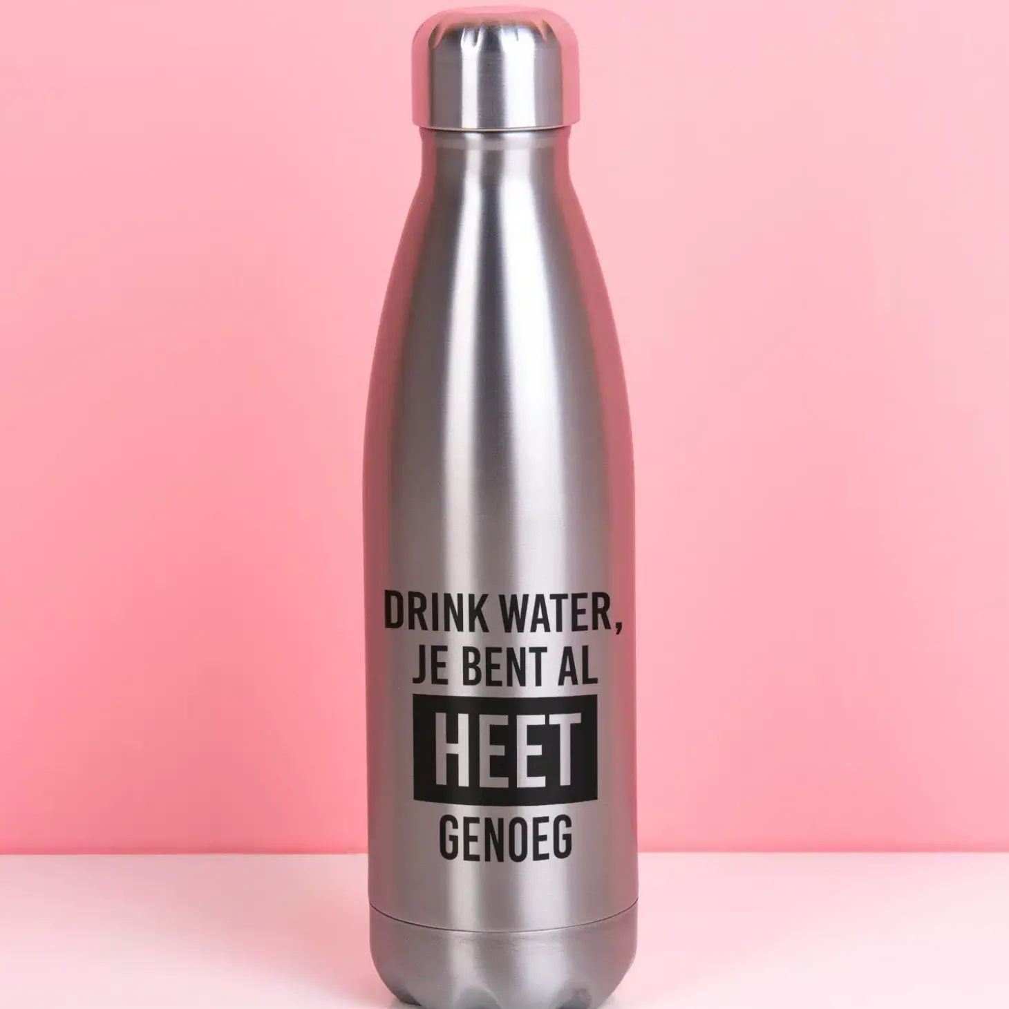 Thermosfles Heet genoeg