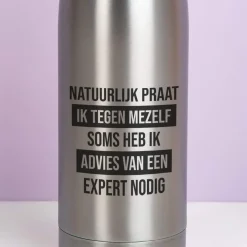 Thermosfles Natuurlijk praat ik tegen mezelf