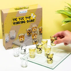 Tic Tac Toe drankspel met shotglaasjes