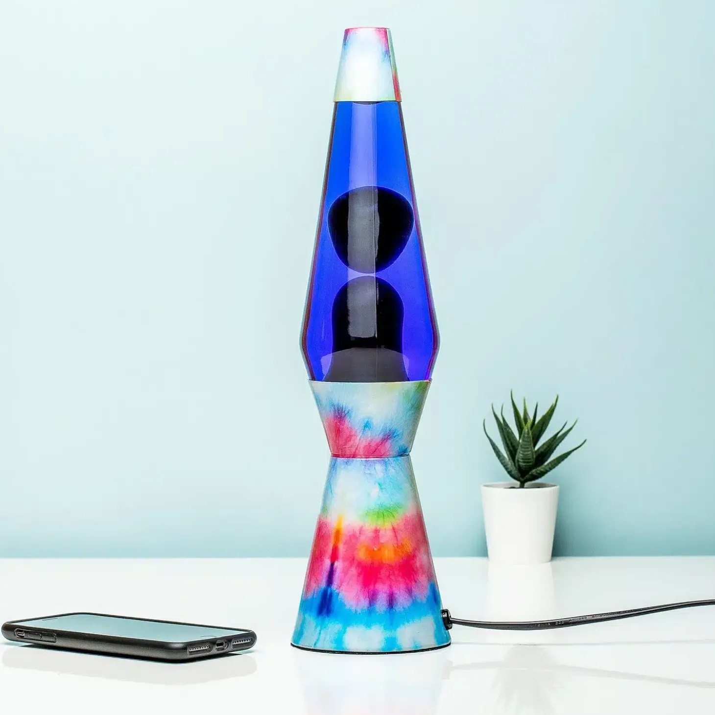 Tie dye bullet lavalamp