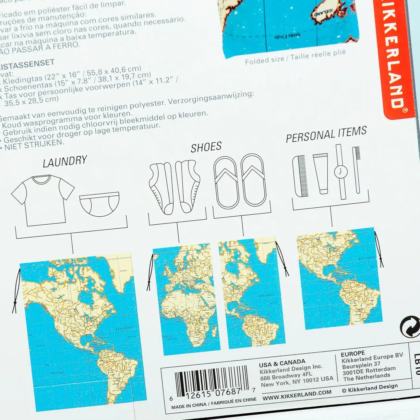 Travel waszak (set van 4)
