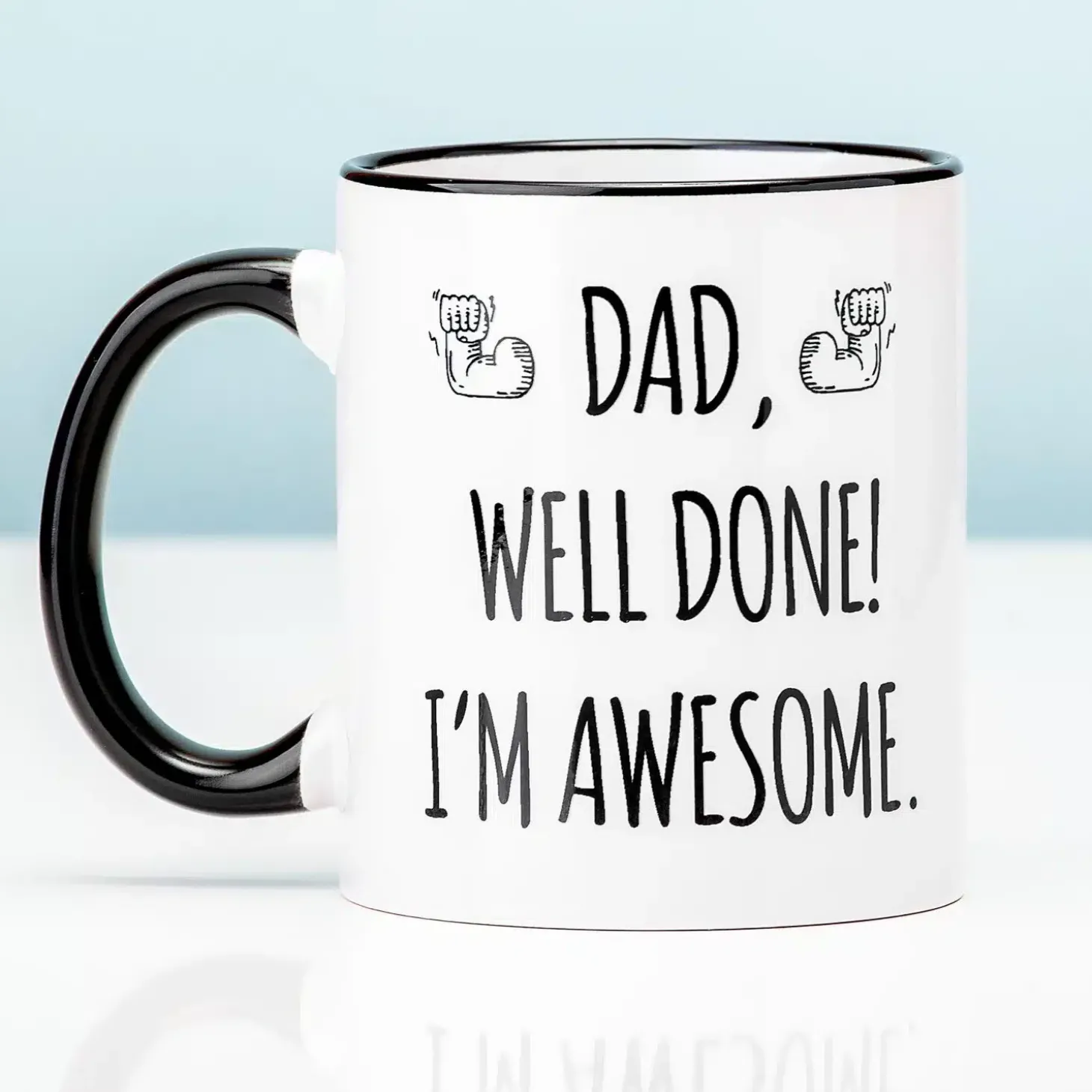 Vaderdag Mok Dad, Well Done! I’m Awesome