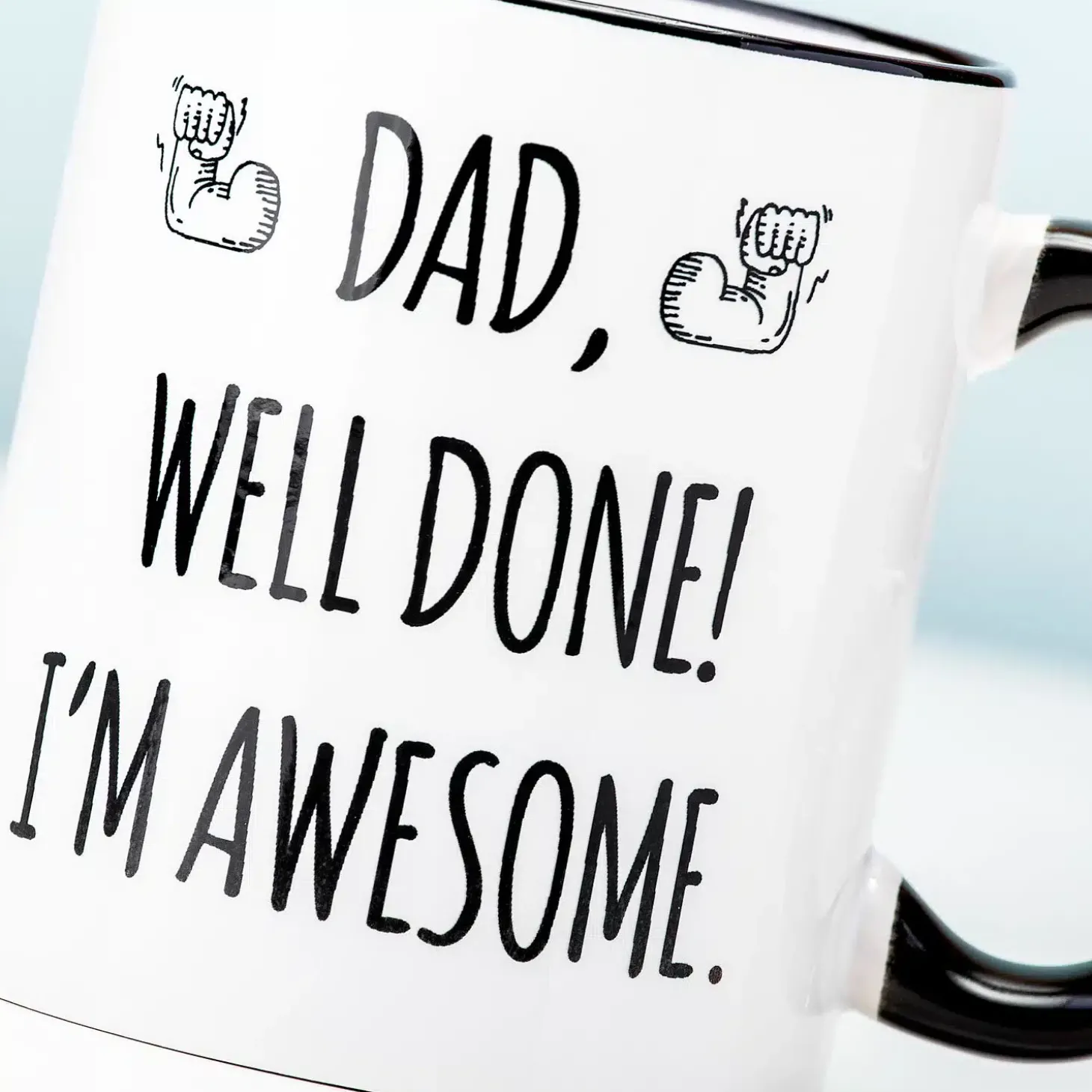 Vaderdag Mok Dad, Well Done! I’m Awesome