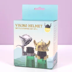 Viking helm flesstoppers (set van 4)