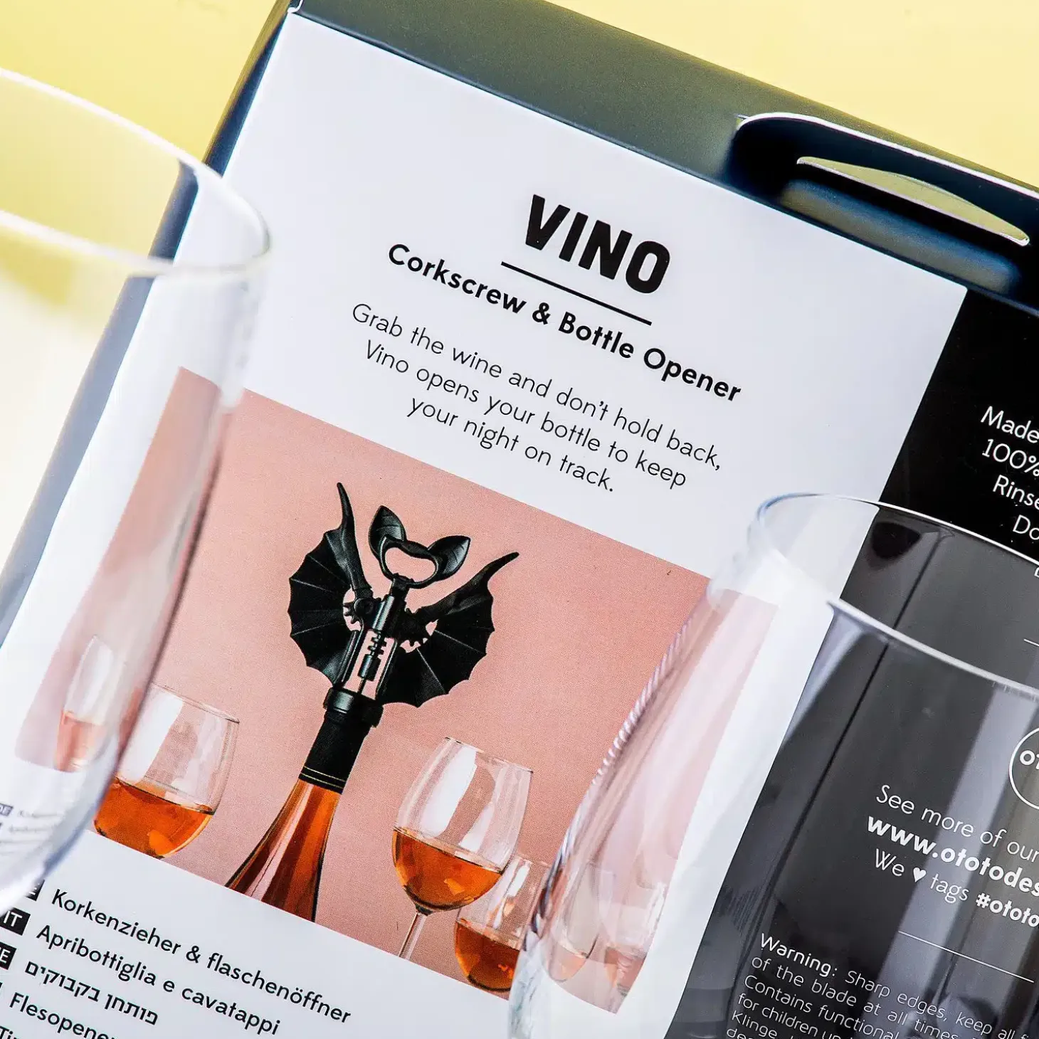 Vino vleermuis kurkentrekker