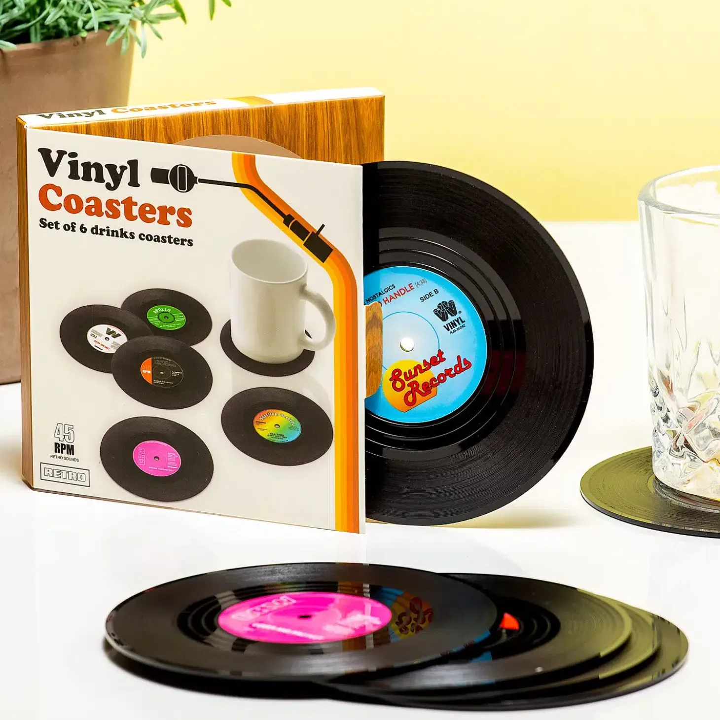 Vinyl onderzetters (set van 6)