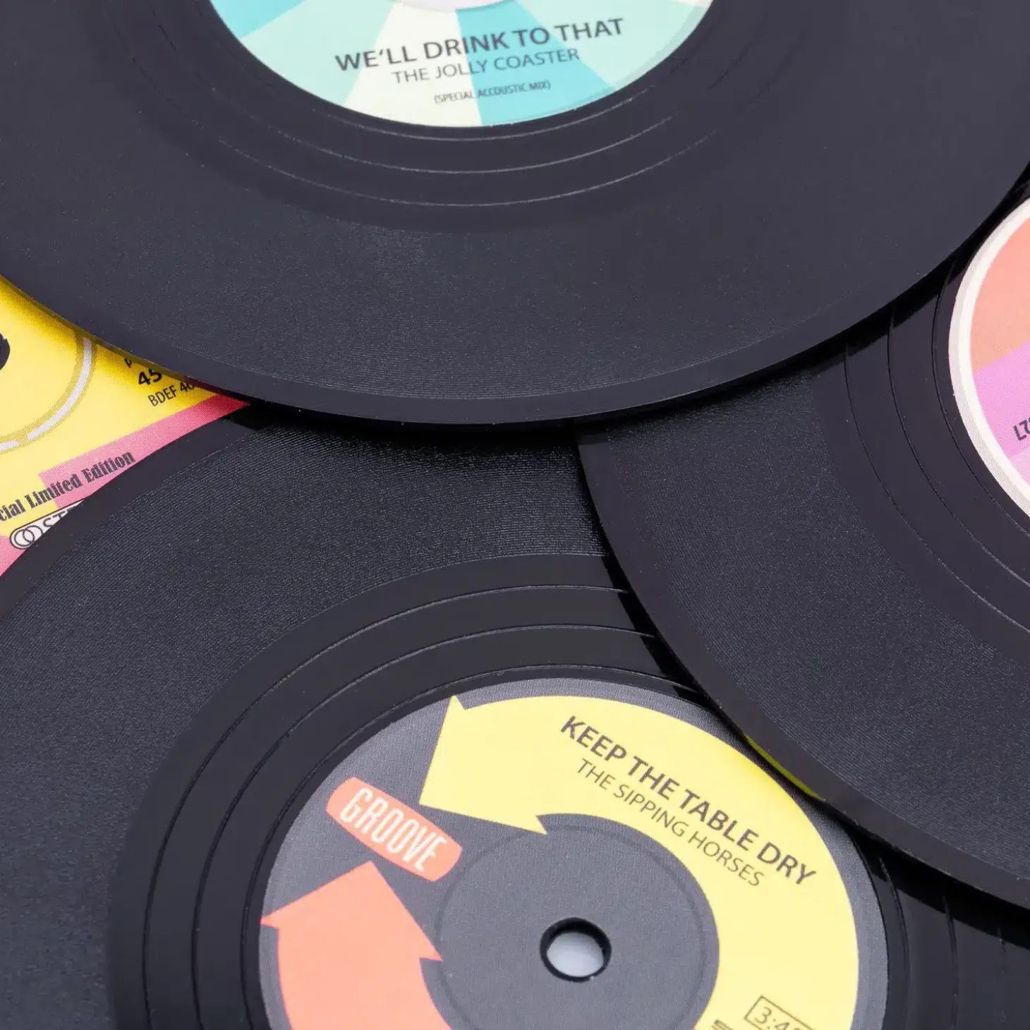 Vinyl onderzetters (set van 4)