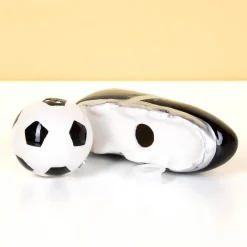 Voetbalschoen en bal peper- en zoutstel