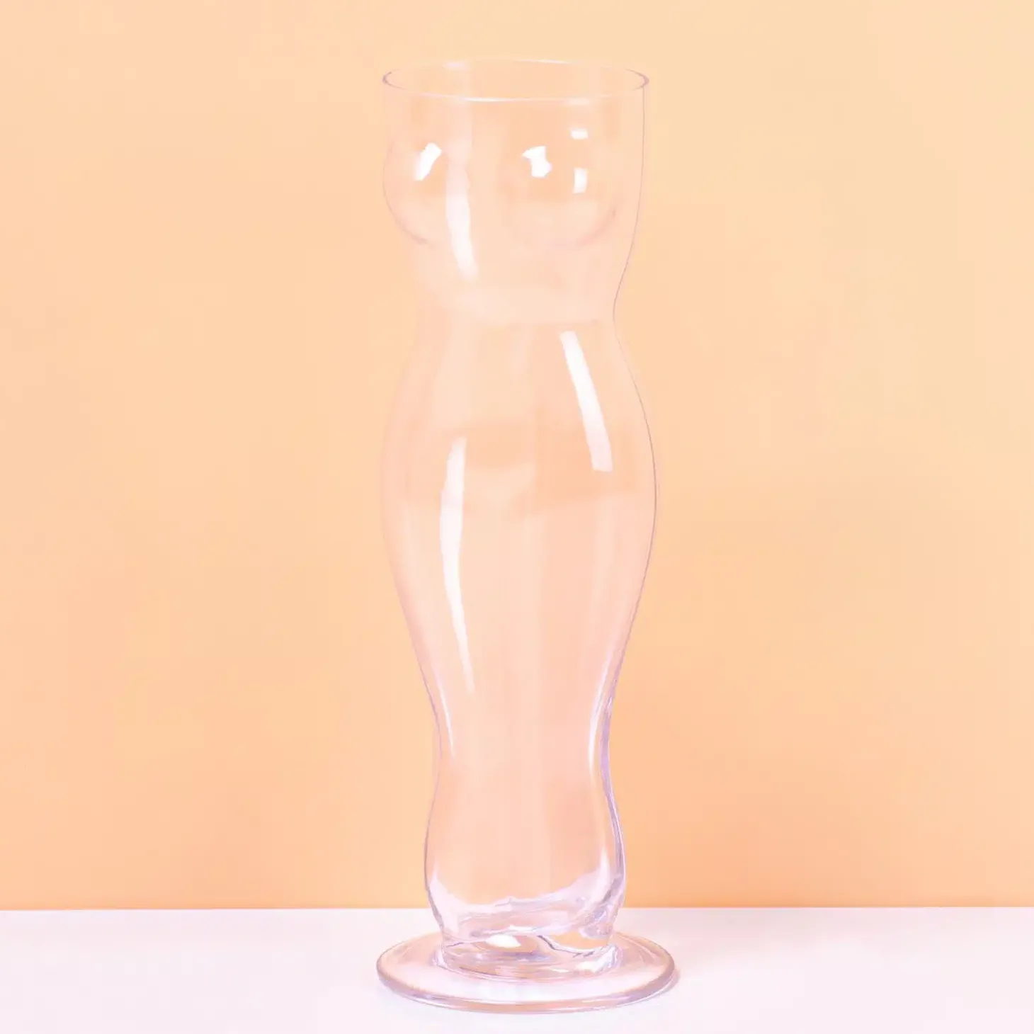 Vrouwentorso bierglas