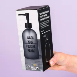 Wash Your Fucking Hands zeepdispenser