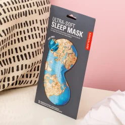 Wereldkaart slaapmasker