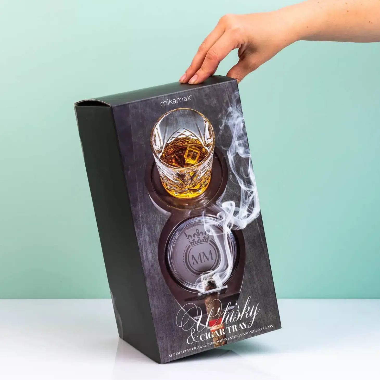 Whiskey en sigaar cadeauset