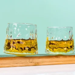 Whiskey on the rocks glazen (set van 2)