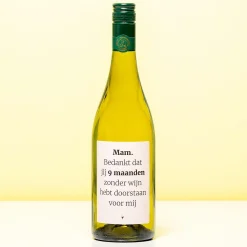 Wijnfles 9 maanden zonder wijn