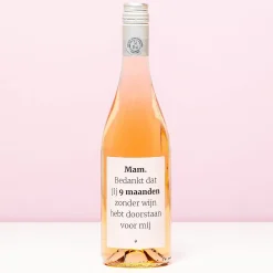 Wijnfles 9 maanden zonder wijn