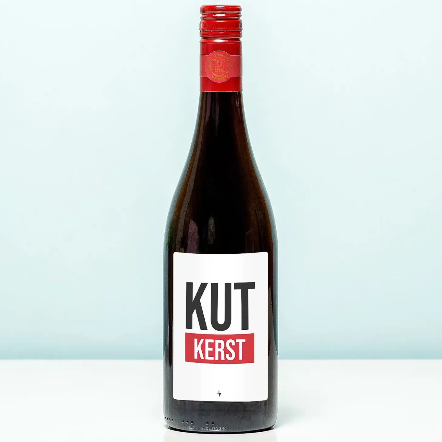 Wijnfles Kut Kerst