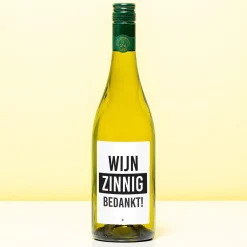Wijnfles Wijnzinnig bedankt