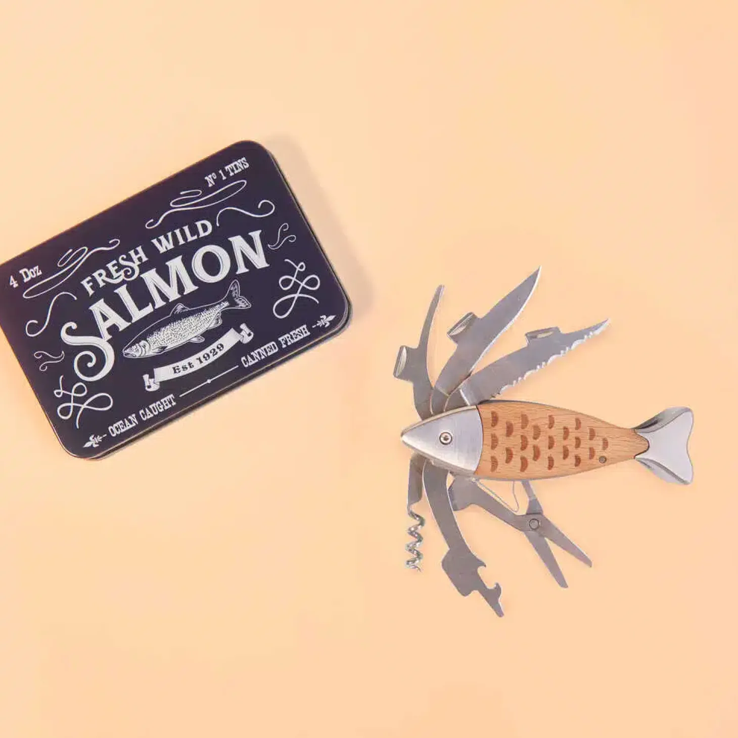 Zalm multitool in cadeaublik