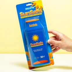 Zonnebrandcrèmefles voor spullen